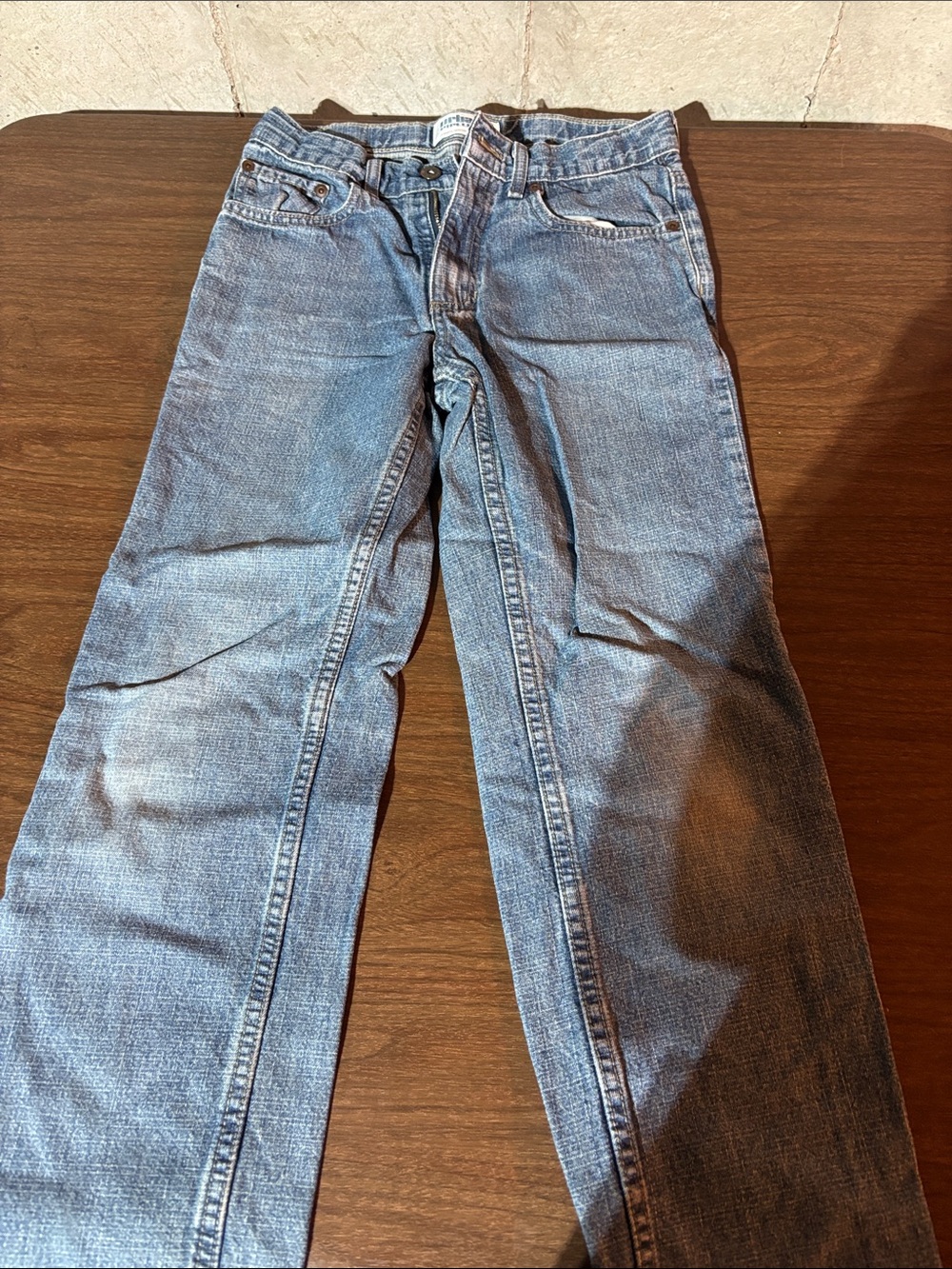 urban pipeline Men's Straight Jeans in Light Blue Wash